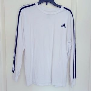 Adidas white long sleeve shirt